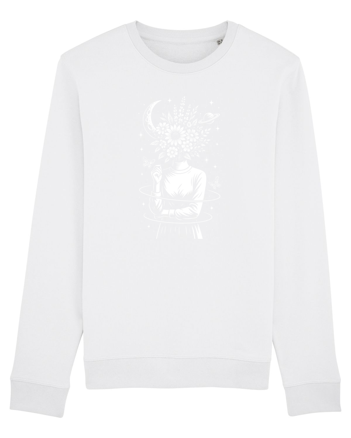 Bluză mânecă lungă Unisex Rise White