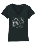 Artistul Universului Tricou mânecă scurtă guler V Damă Evoker
