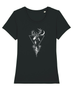 Spiritul Tăcut Tricou mânecă scurtă guler larg fitted Damă Expresser
