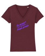 Se poate? Se poate... După prânz  Tricou mânecă scurtă guler V Damă Evoker