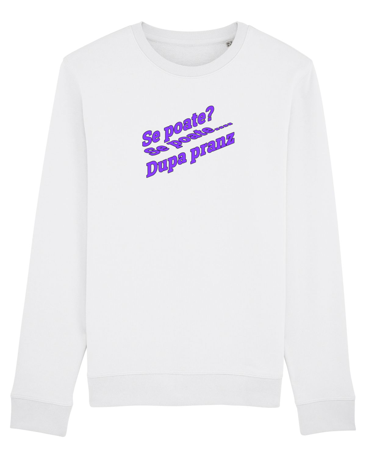 Bluză mânecă lungă Unisex Rise White