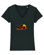Munte Tricou mânecă scurtă guler V Damă Evoker