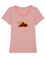Munte Tricou mânecă scurtă guler larg fitted Damă Expresser