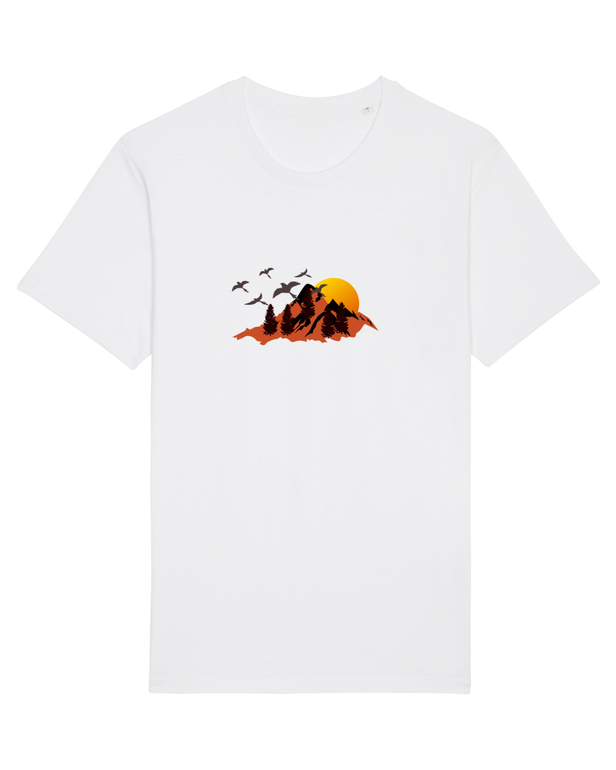 Tricou mânecă scurtă Unisex Rocker White