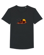 Munte Tricou mânecă scurtă guler larg Bărbat Skater
