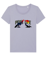 Peak life Tricou mânecă scurtă guler larg fitted Damă Expresser