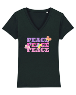 Peace  Tricou mânecă scurtă guler V Damă Evoker
