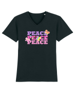 Peace  Tricou mânecă scurtă guler V Bărbat Presenter