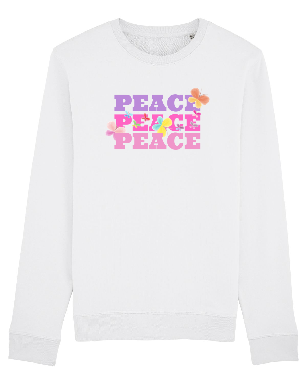 Bluză mânecă lungă Unisex Rise White