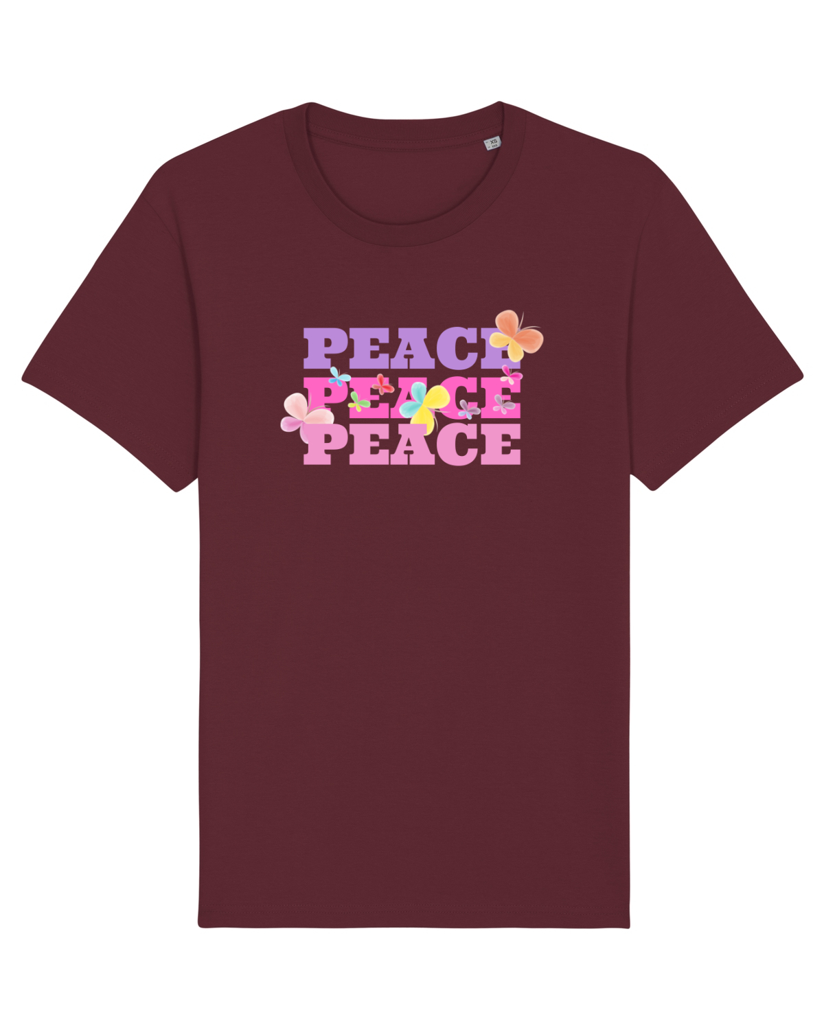 Tricou mânecă scurtă Unisex Rocker Burgundy