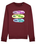 Ctrl+Alt+Del Bluză mânecă lungă Unisex Rise