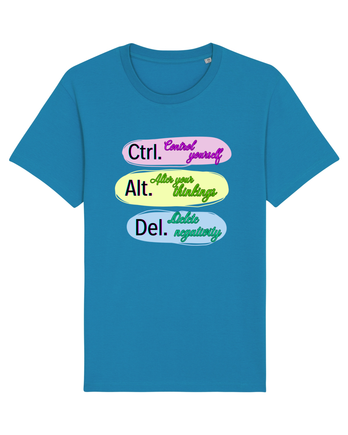 Tricou mânecă scurtă Unisex Rocker Azur