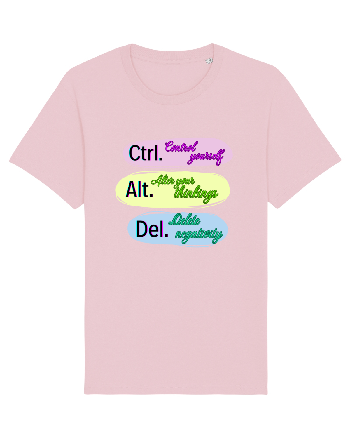 Tricou mânecă scurtă Unisex Rocker Cotton Pink