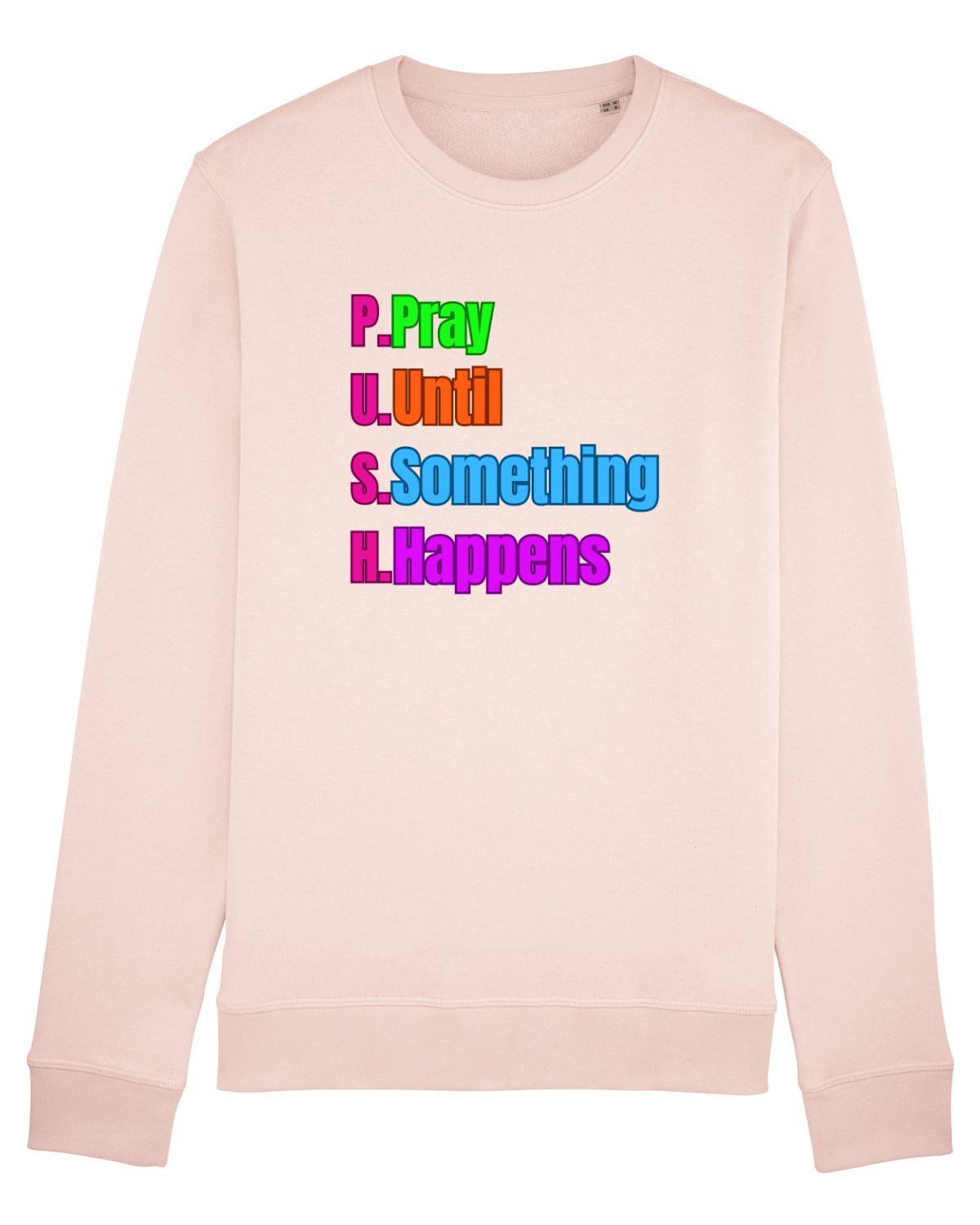 Bluză mânecă lungă Unisex Rise Candy Pink