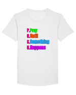 Push Tricou mânecă scurtă guler larg Bărbat Skater