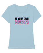 Hero  Tricou mânecă scurtă guler larg fitted Damă Expresser
