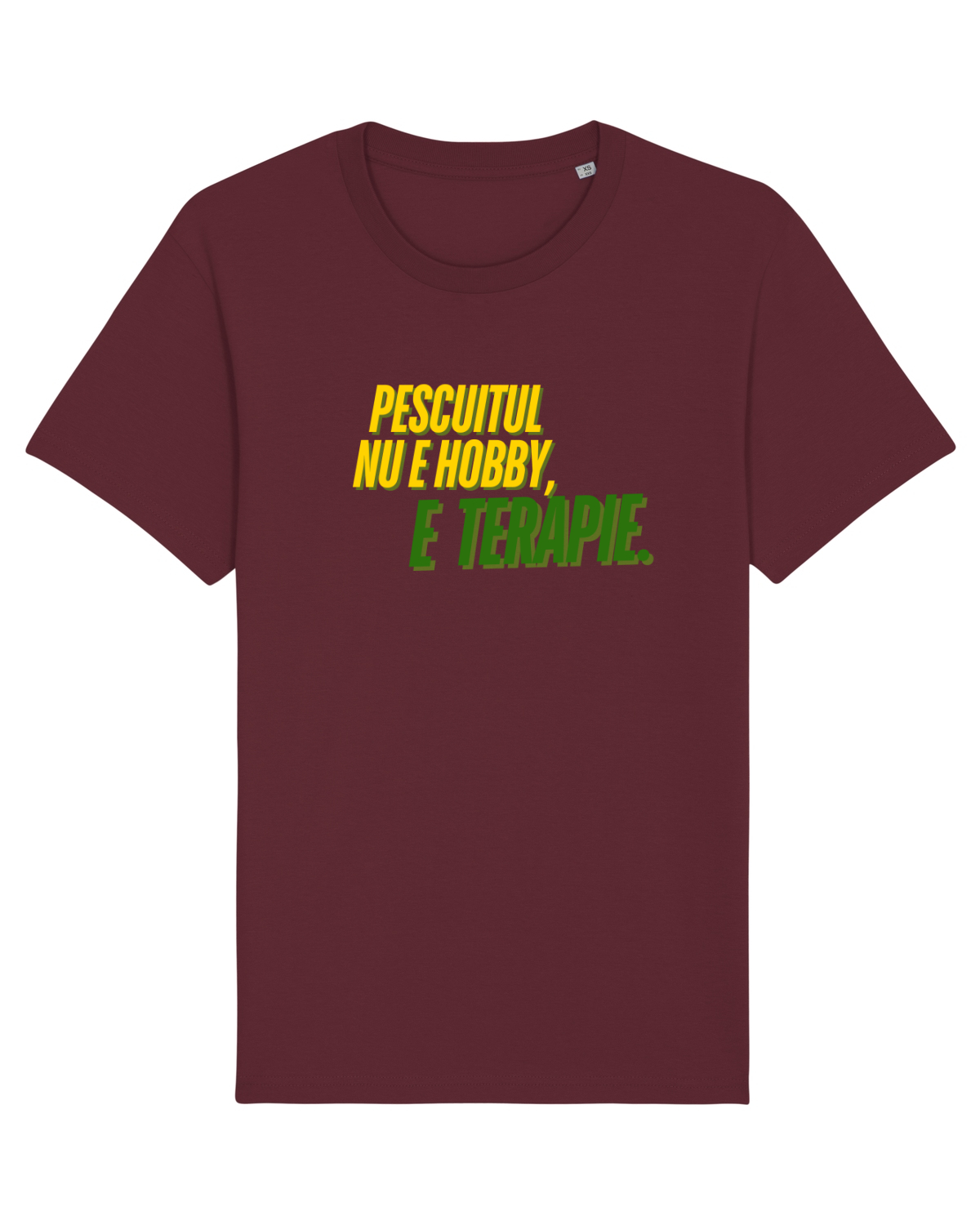 Tricou mânecă scurtă Unisex Rocker Burgundy