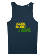 Pescuitul nu e hobby...e terapie  Maiou Bărbat Runs