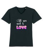 All You need is love Tricou mânecă scurtă guler V Bărbat Presenter