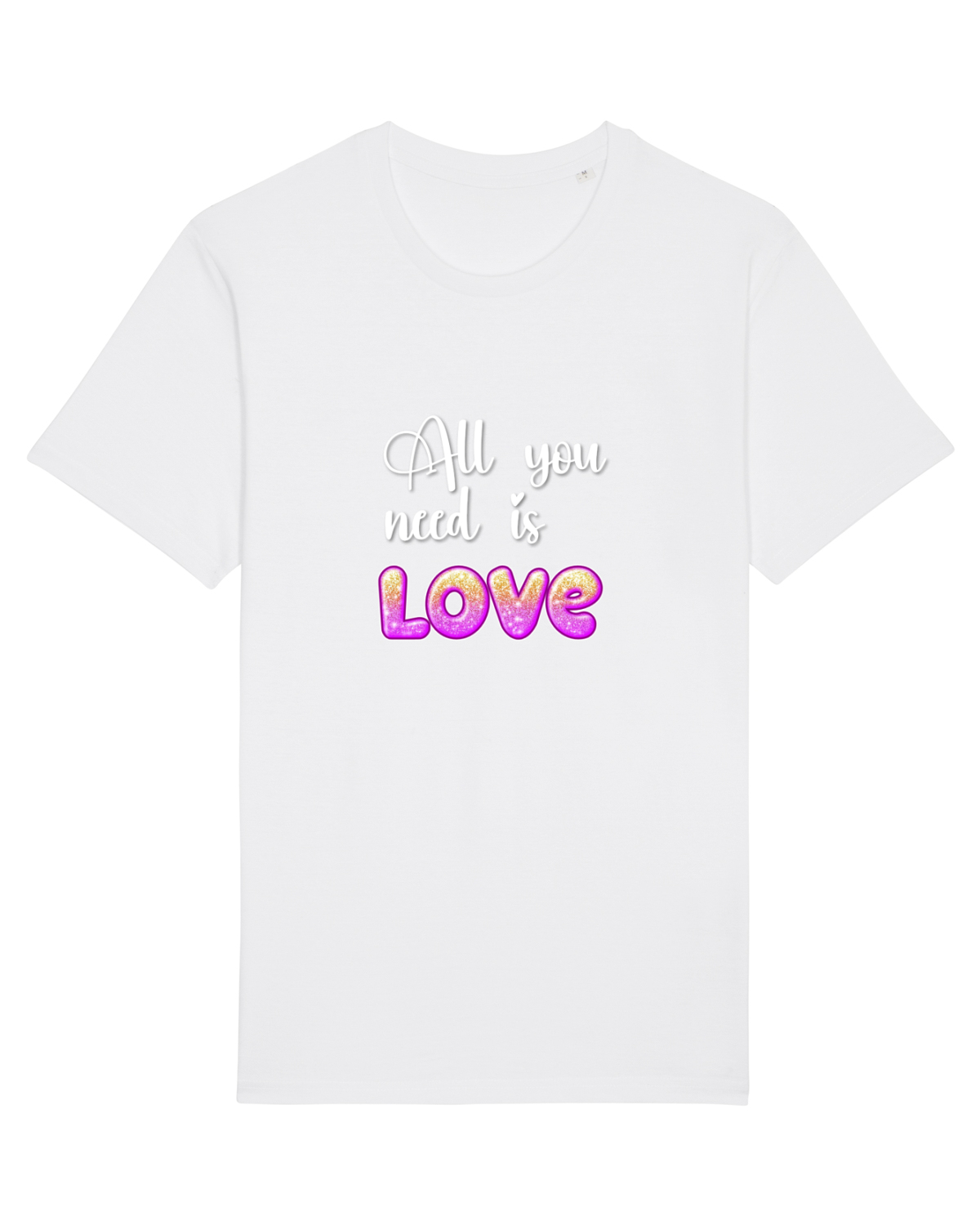 Tricou mânecă scurtă Unisex Rocker White