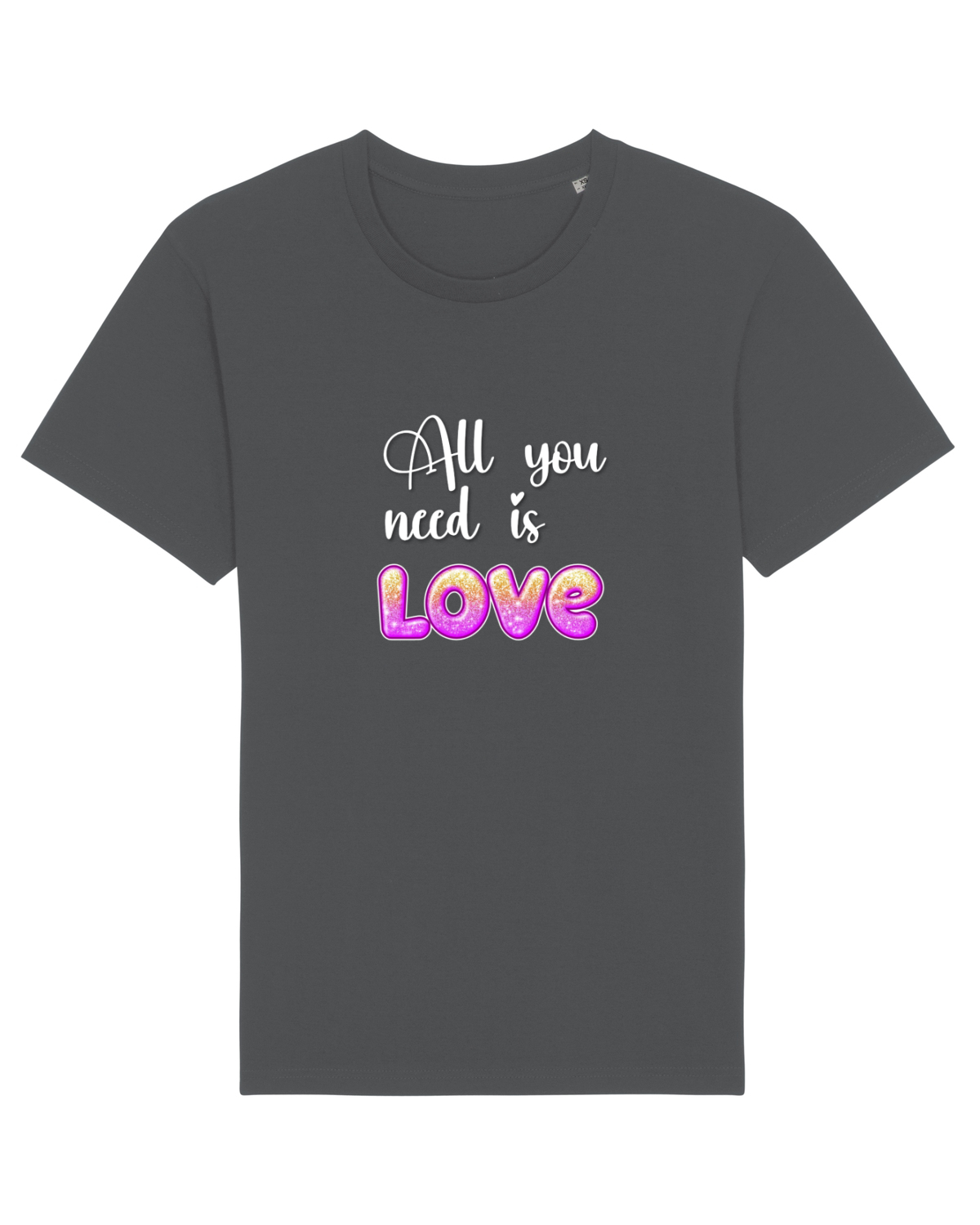 Tricou mânecă scurtă Unisex Rocker Anthracite