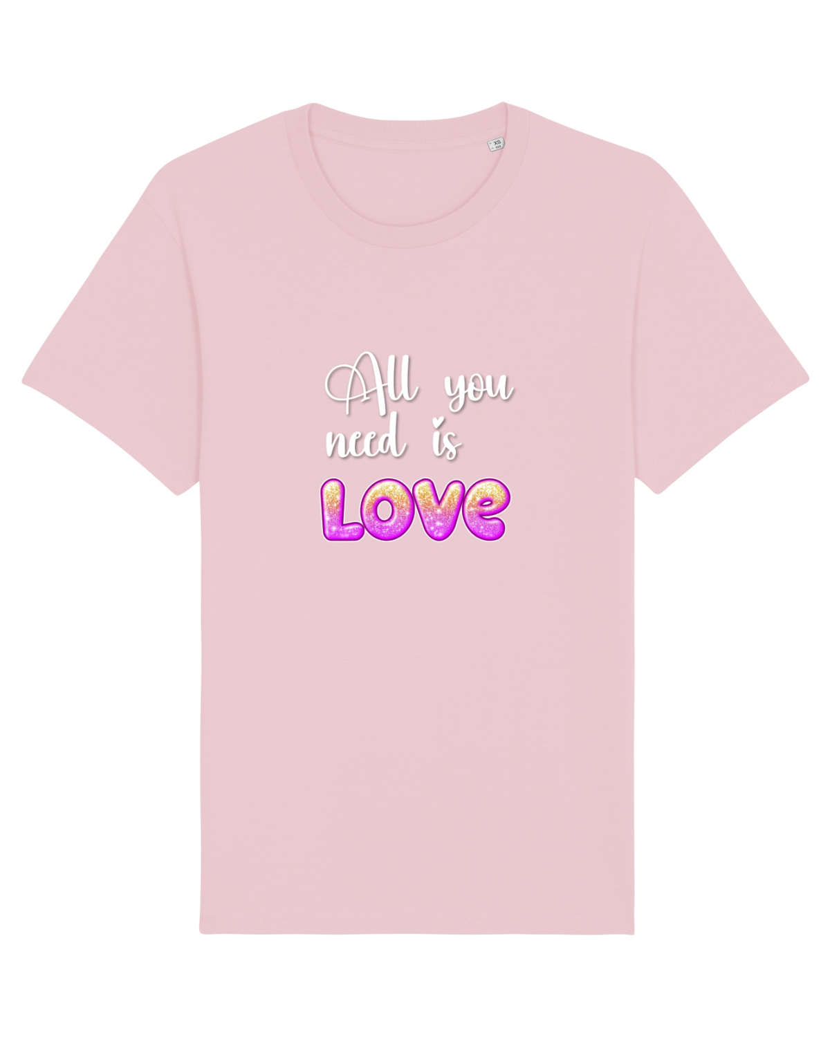 Tricou mânecă scurtă Unisex Rocker Cotton Pink