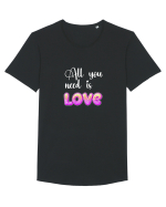 All You need is love Tricou mânecă scurtă guler larg Bărbat Skater