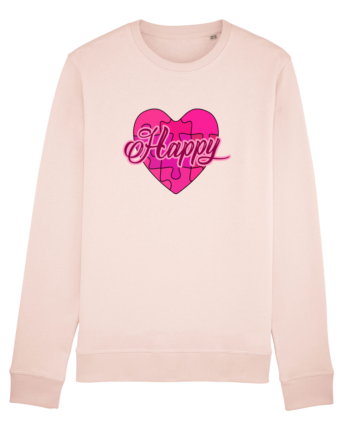 Bluză mânecă lungă Unisex Rise Candy Pink