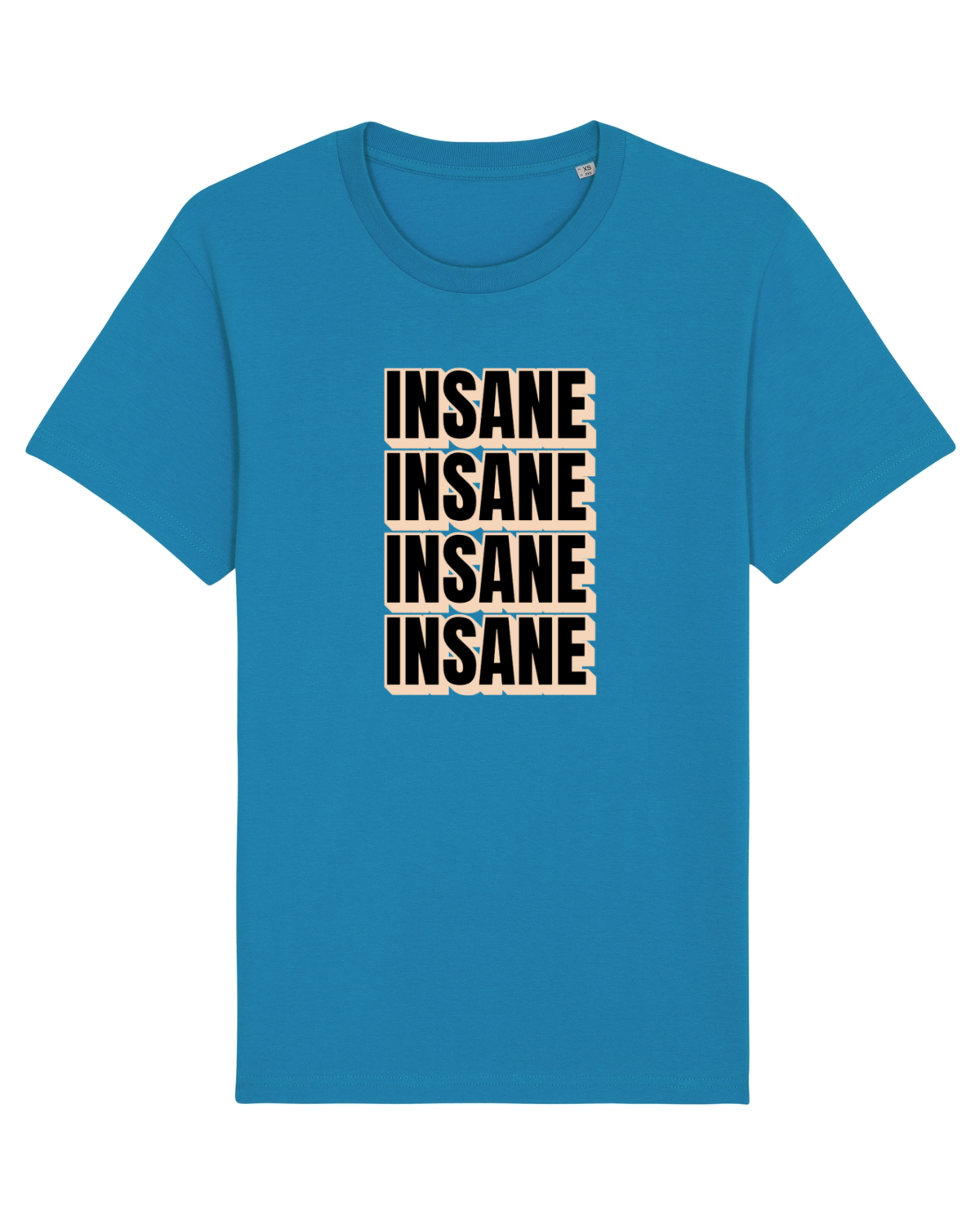 Tricou mânecă scurtă Unisex Rocker Azur