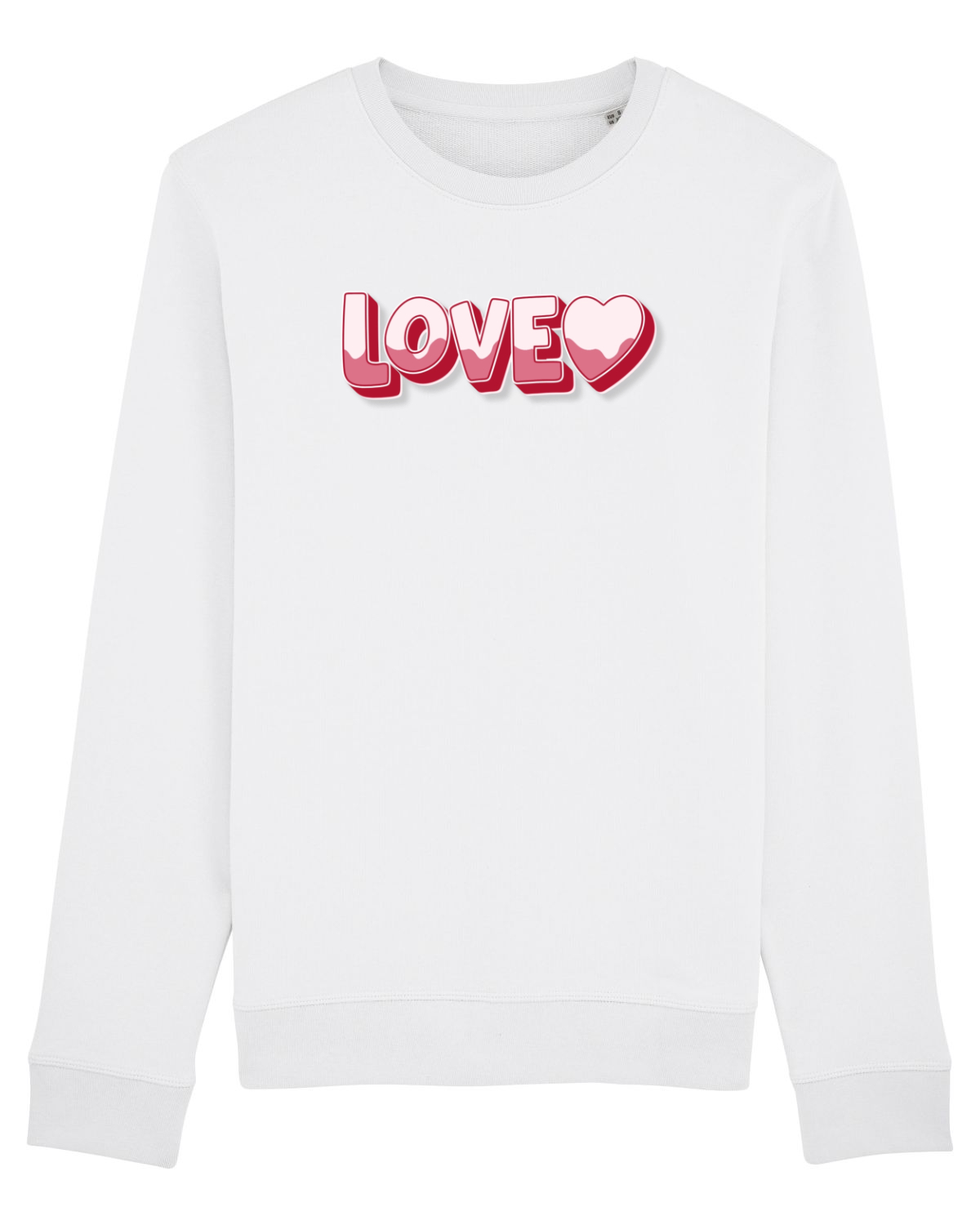 Bluză mânecă lungă Unisex Rise White