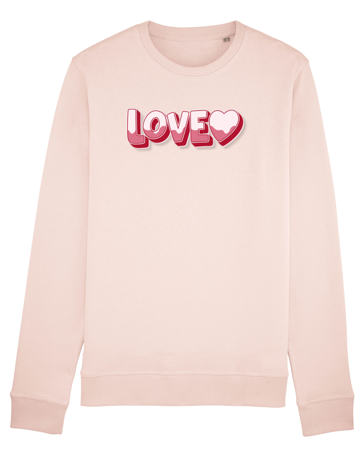 Bluză mânecă lungă Unisex Rise Candy Pink