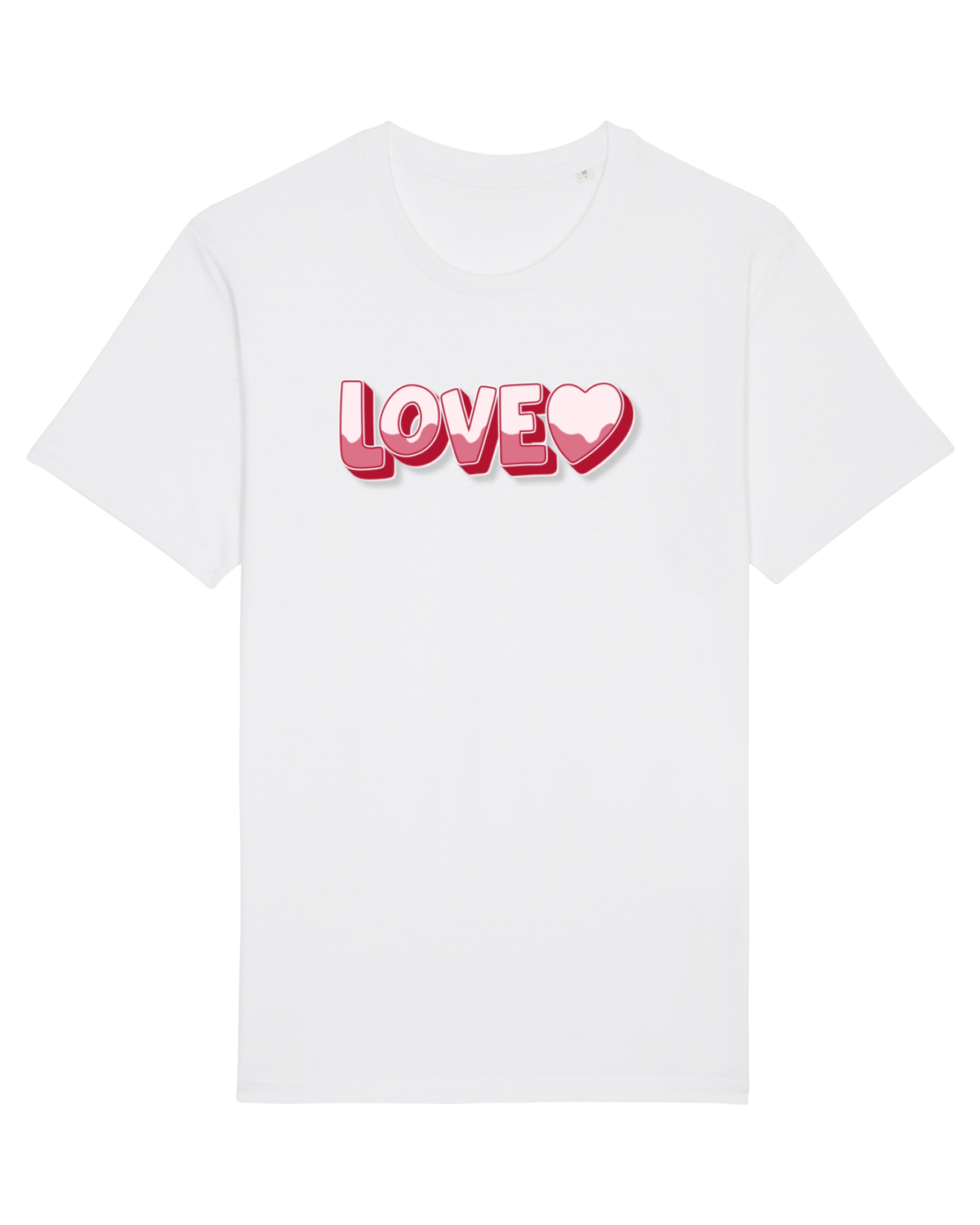 Tricou mânecă scurtă Unisex Rocker White