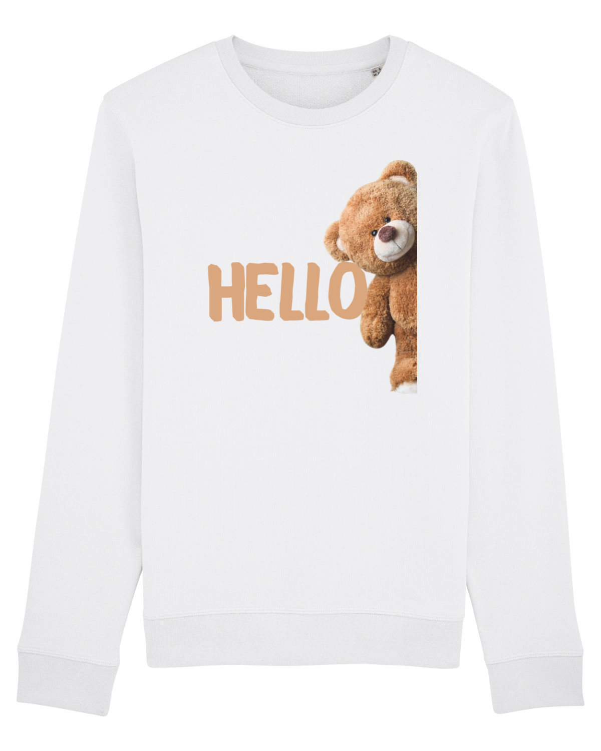 Bluză mânecă lungă Unisex Rise White