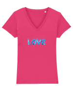 Love Tricou mânecă scurtă guler V Damă Evoker