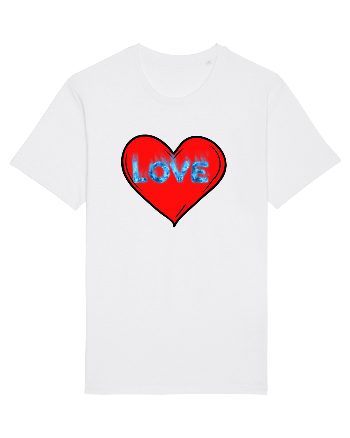 Tricou mânecă scurtă Unisex Rocker White