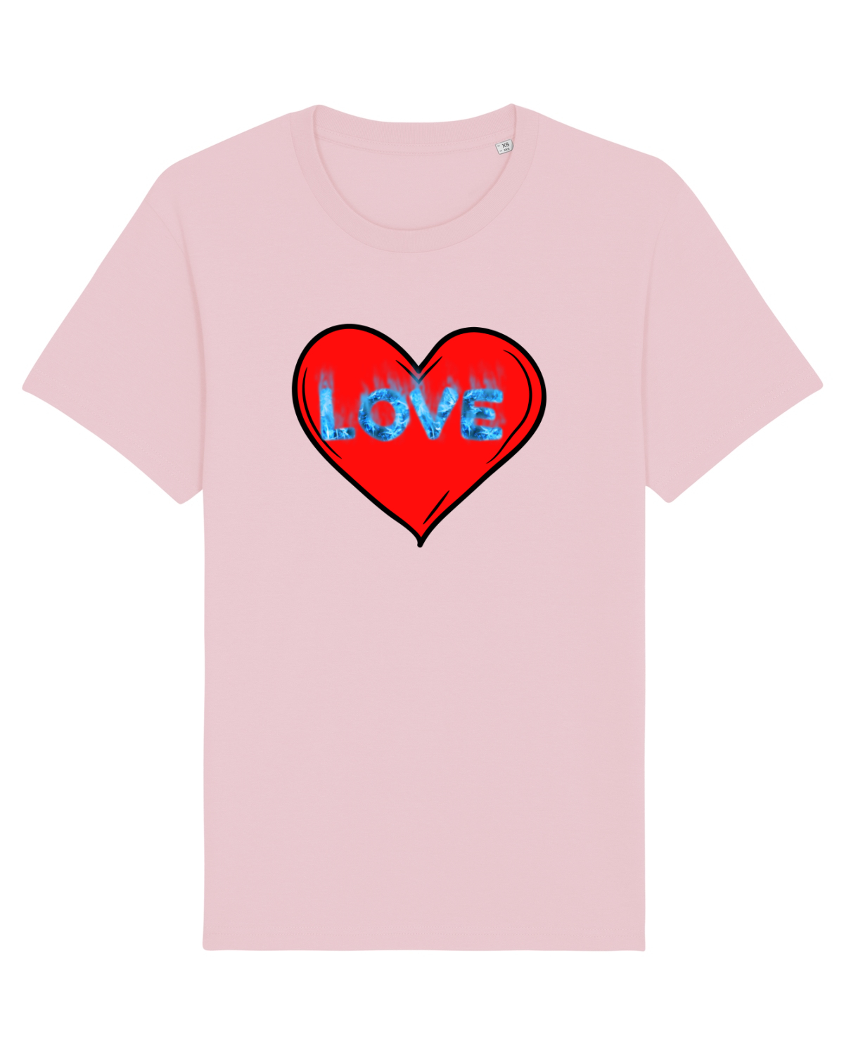 Tricou mânecă scurtă Unisex Rocker Cotton Pink