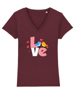 Love Tricou mânecă scurtă guler V Damă Evoker