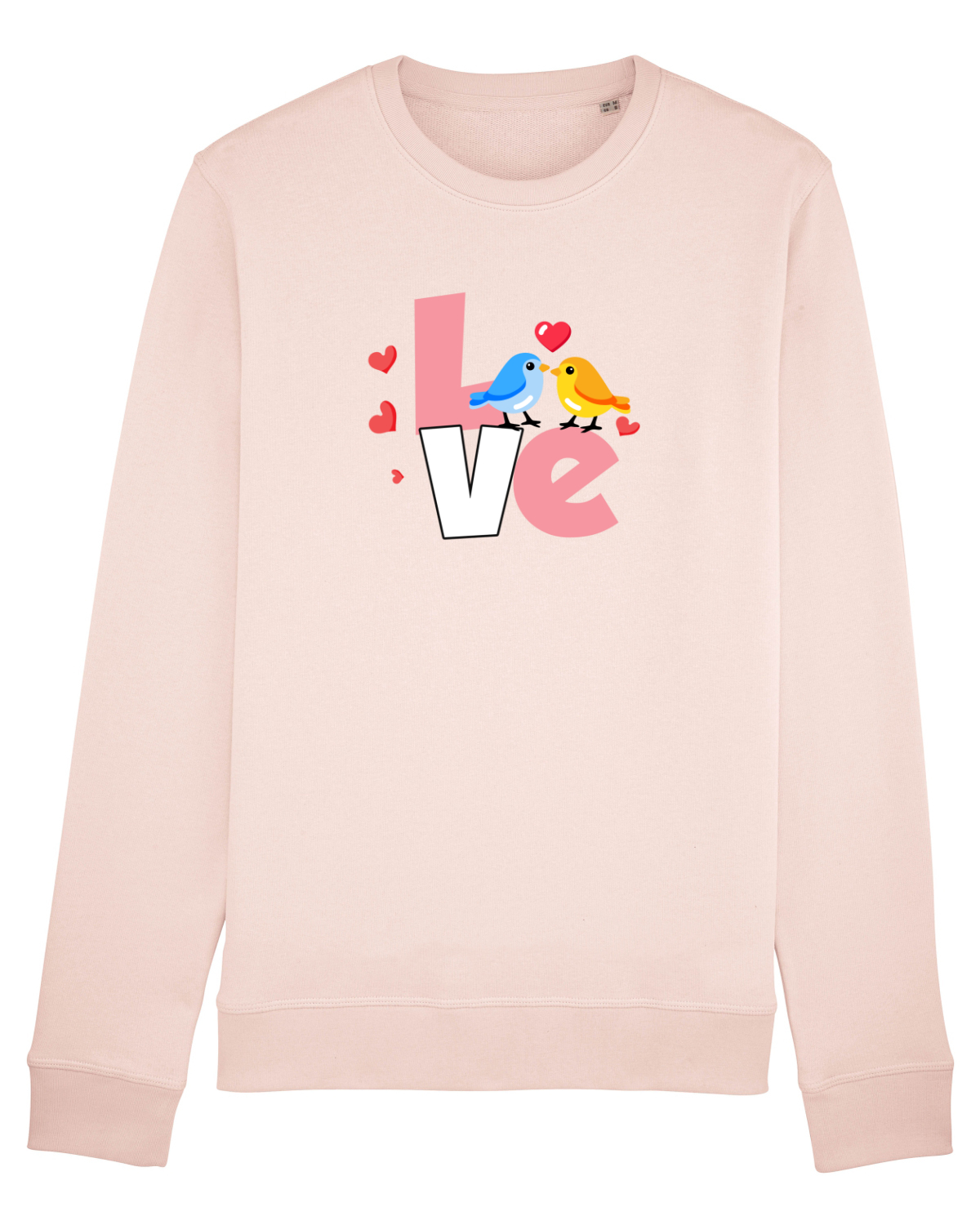 Bluză mânecă lungă Unisex Rise Candy Pink