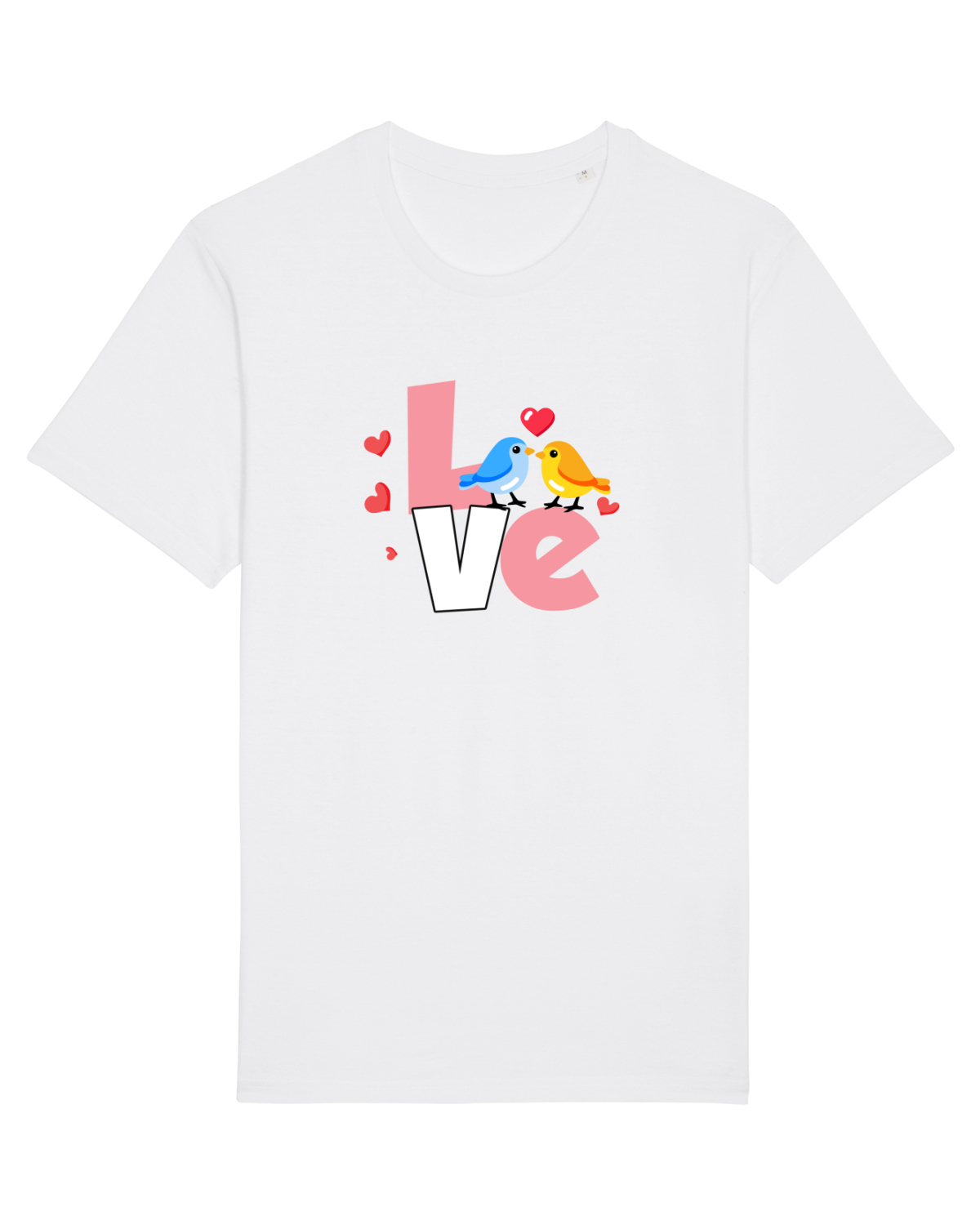 Tricou mânecă scurtă Unisex Rocker White