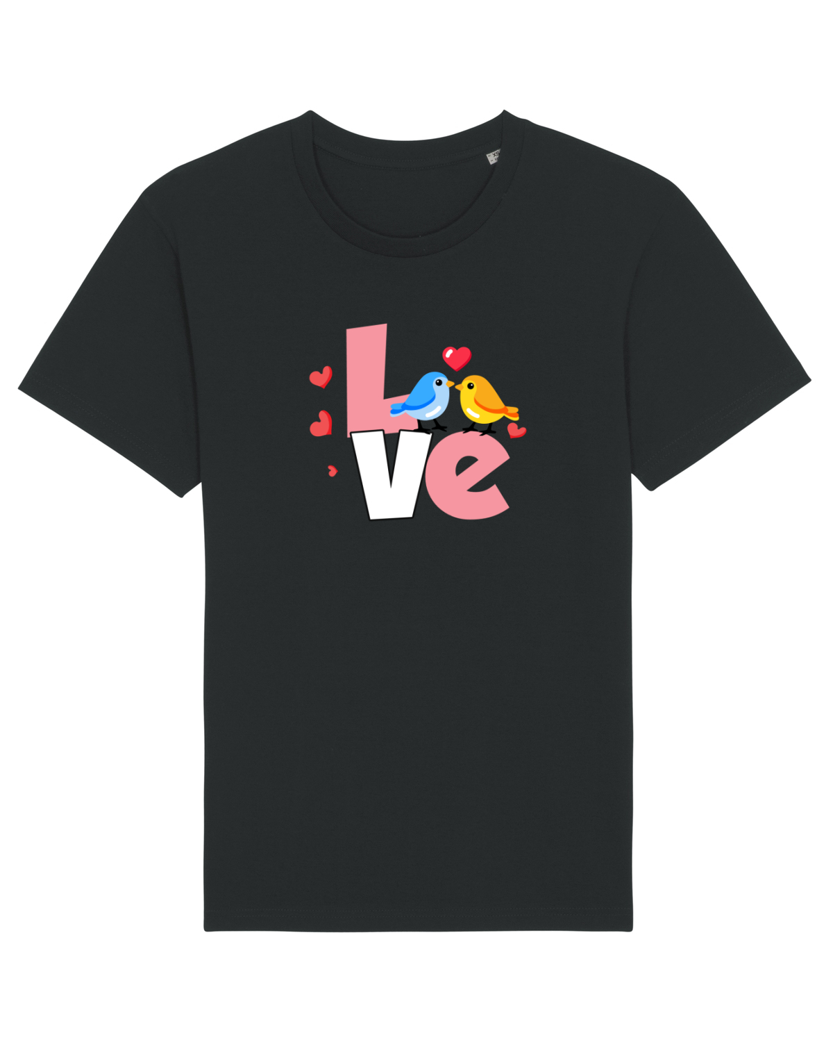 Tricou mânecă scurtă Unisex Rocker Black