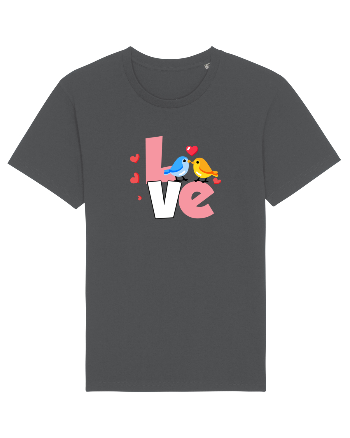 Tricou mânecă scurtă Unisex Rocker Anthracite