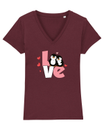 Love Tricou mânecă scurtă guler V Damă Evoker