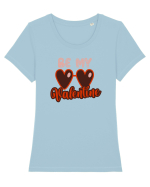 By nu Valentine  Tricou mânecă scurtă guler larg fitted Damă Expresser