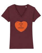 Accept my mistakes Tricou mânecă scurtă guler V Damă Evoker