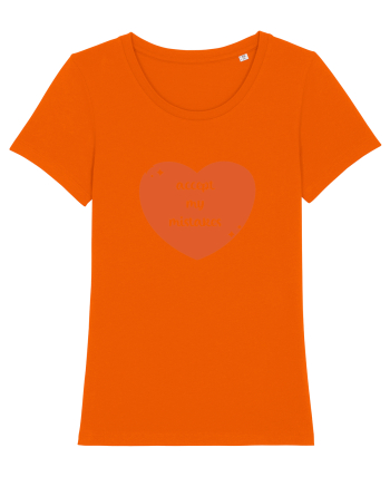 Accept my mistakes Bright Orange