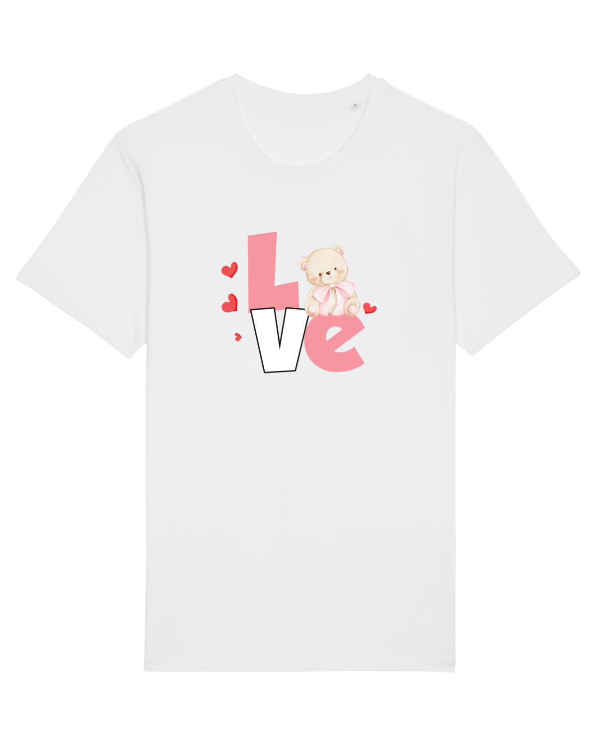 Tricou mânecă scurtă Unisex Rocker White