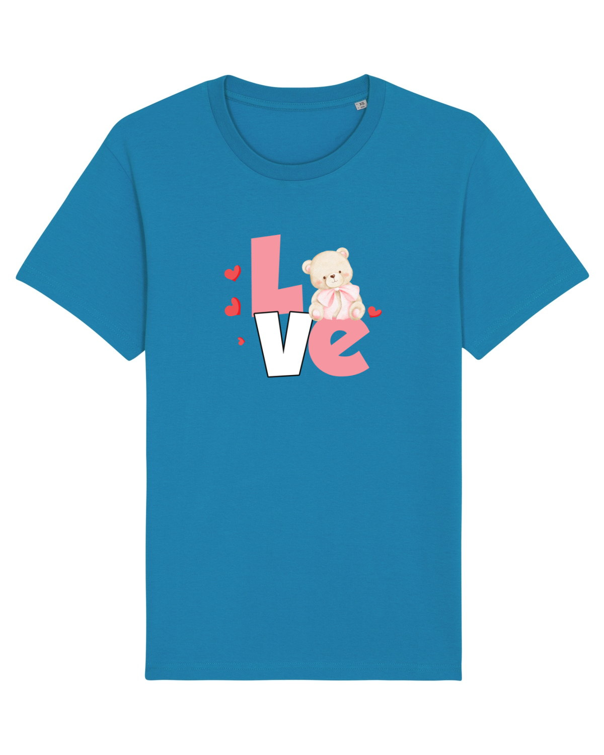 Tricou mânecă scurtă Unisex Rocker Azur
