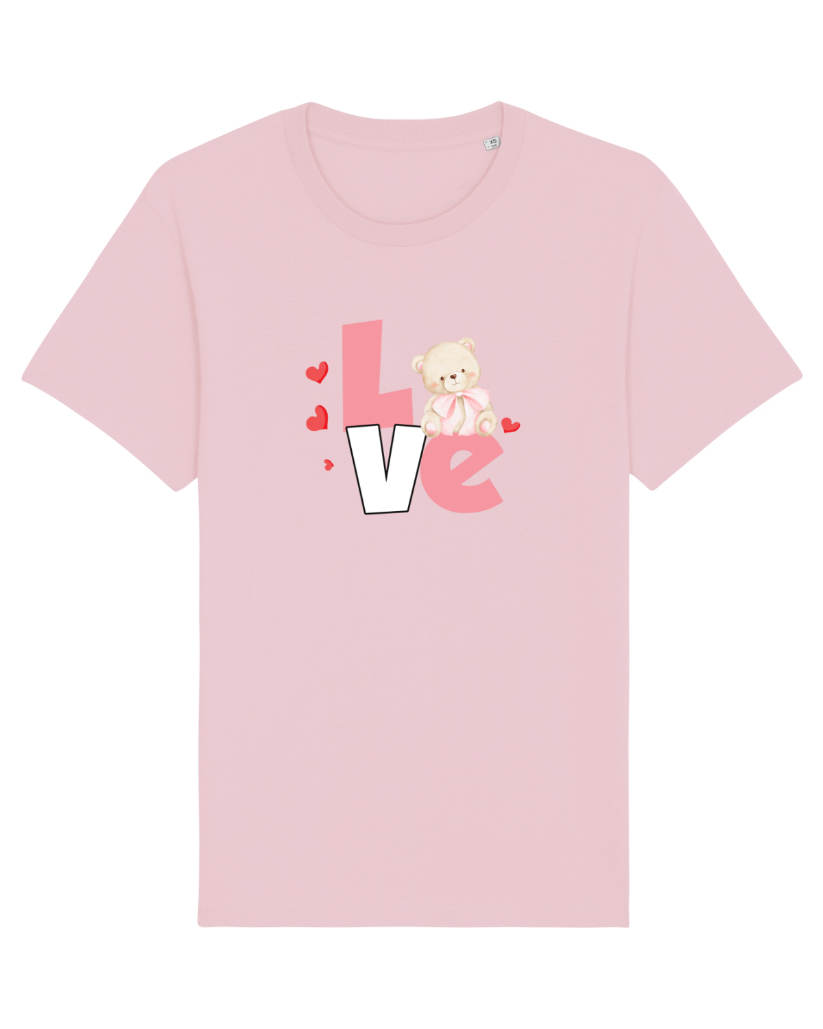 Tricou mânecă scurtă Unisex Rocker Cotton Pink