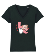 Love Tricou mânecă scurtă guler V Damă Evoker