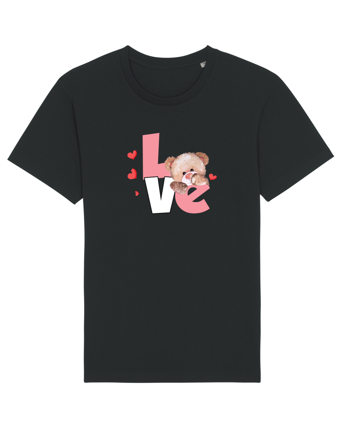 Tricou mânecă scurtă Unisex Rocker Black